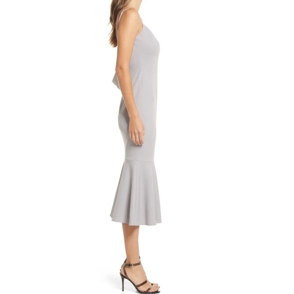 KATIE MAY Twirl Sleeveless Drape Back Dress in Dove Size Small - Picture 2 of 8